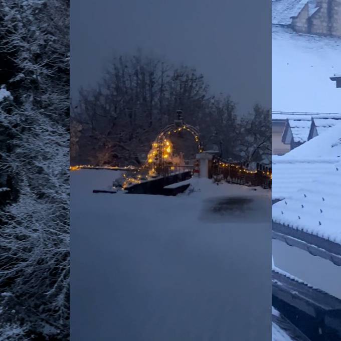 So herrlich winterlich ist der Aargau am Donnerstag