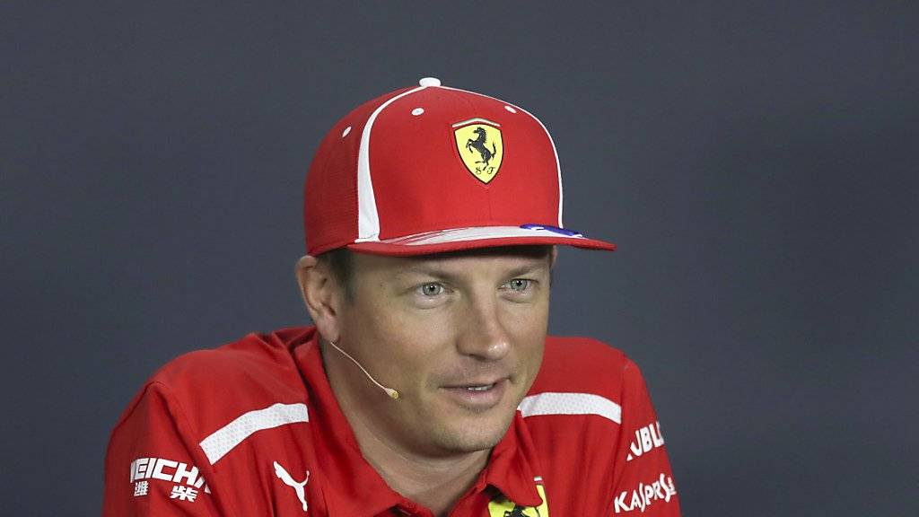 Kimi Räikkönen kann über seine Freitags-Bestzeit lächeln