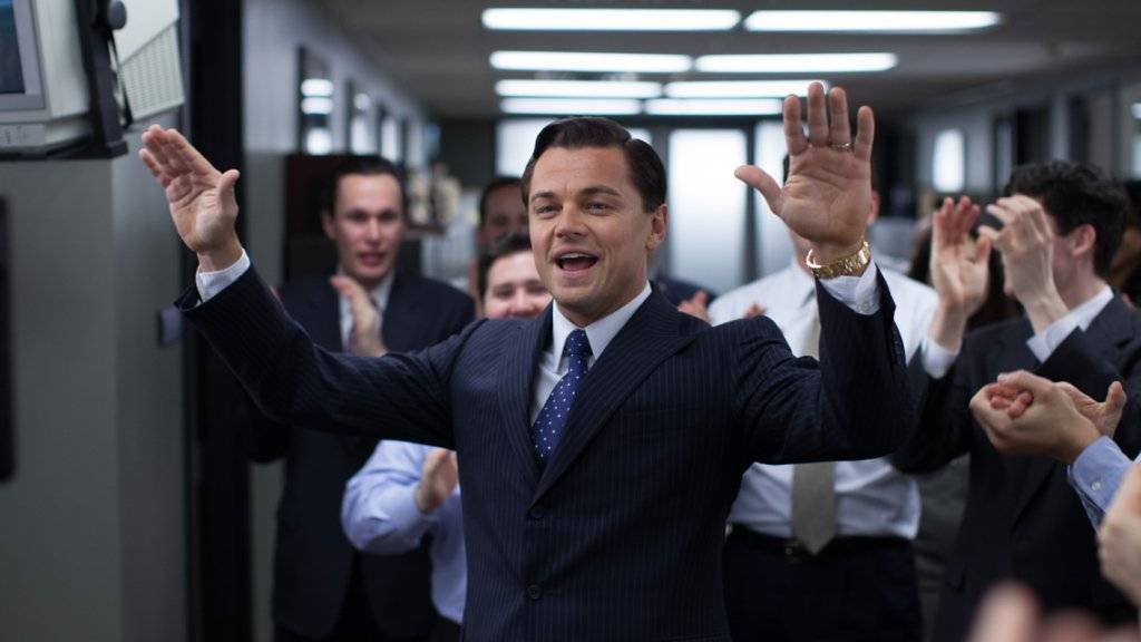 Leonardo DiCaprio in einer Szene des Films «Wolf of Wall Street» (Archiv)