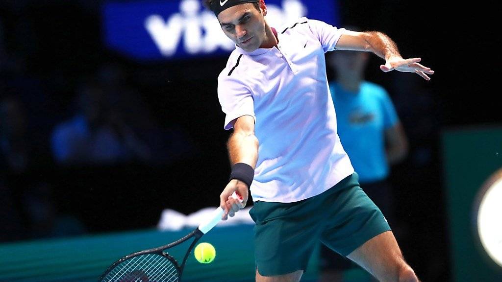 Verpasste durch seine erste Niederlage gegen David Goffin den Sprung ins Endspiel der ATP Finals in London: Roger Federer