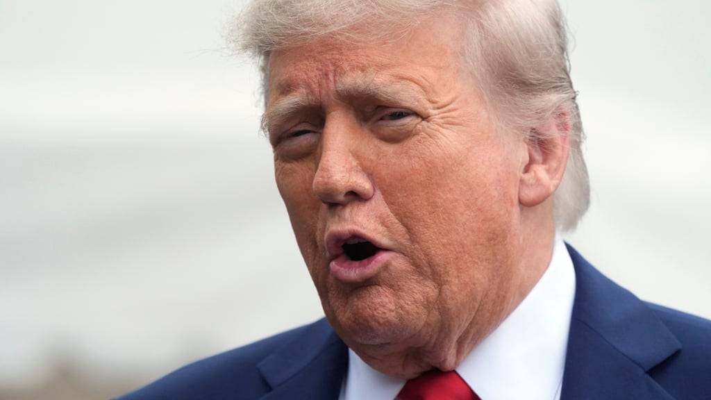US-Präsident Donald Trump spricht mit Reportern, bevor er das Weiße Haus auf dem Weg zum G7-Gipfel in Kanada verlässt. Foto: Manuel Balce Ceneta/AP/dpa