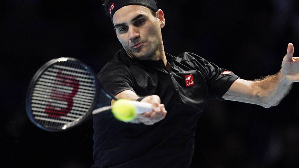 Geglückte Reaktion auf die Niederlage im ersten Gruppenspiel: Roger Federer wahrte an den ATP Finals seine Chance auf die Halbfinals mit einem Zweisatz-Sieg gegen Matteo Berrettini