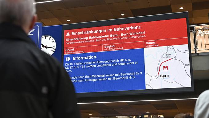 SBB will Reisende bei Störungen besser und schneller informieren