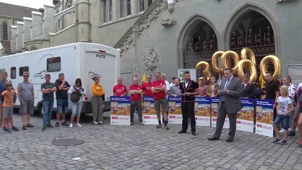 Junge SVP reicht Referendum gegen Transitplatz für Fahrende ein