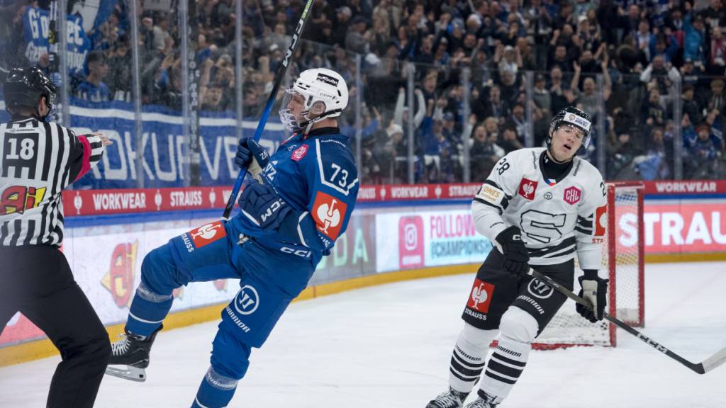 Mike Künzle erzielte am Mittwoch in Rauma das einzige Goal des EV Zug