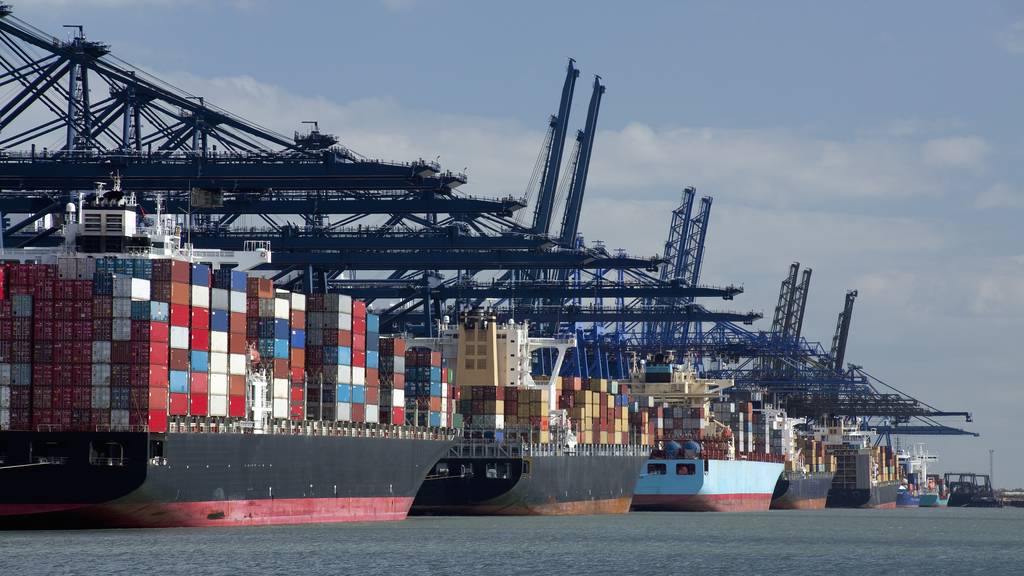 Transport mit Containerschiffen