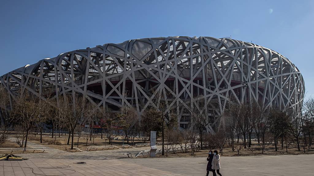 In einem Jahr werden im Vogelnest von Peking die Olympischen Winterspiele 2022 eröffnet