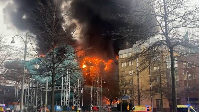 Brand im nagelneuen Wasserpark in Göteborg