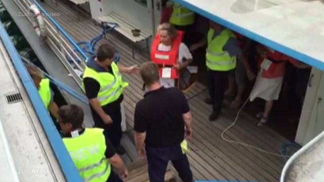 Massen-Evakuierung auf dem Zürichsee