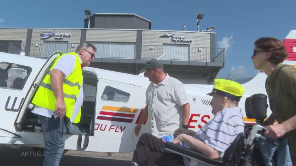 Dank «Strong Wings» hebt Reinhard Schmid in Grenchen mit dem Flugzeug ab