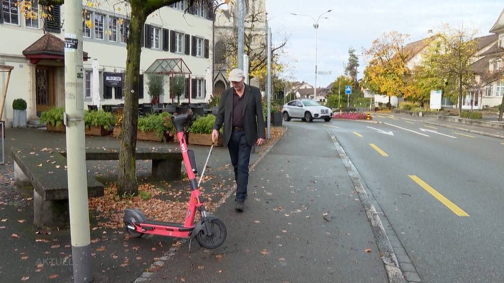 Elektro-Trottinet: Gefährliches Hindernis für Blinde