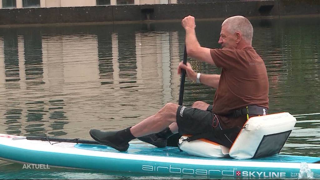 Originelle Erfindung gegen das Stand-up-Paddle-Verbot in Solothurn