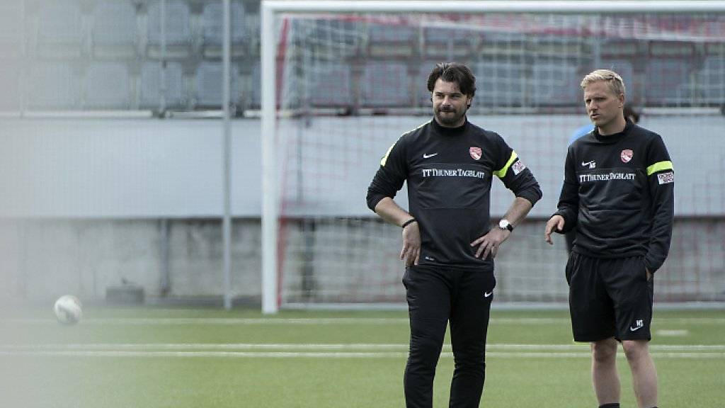 Marc Schneider (rechts) übernimmt interimistisch den Trainerjob von Ciriaco Sforza (links) beim FC Thun