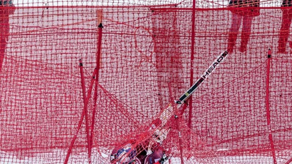 Svindal landete in Kitzbühel nach seinem schweren Sturz in den Netzen