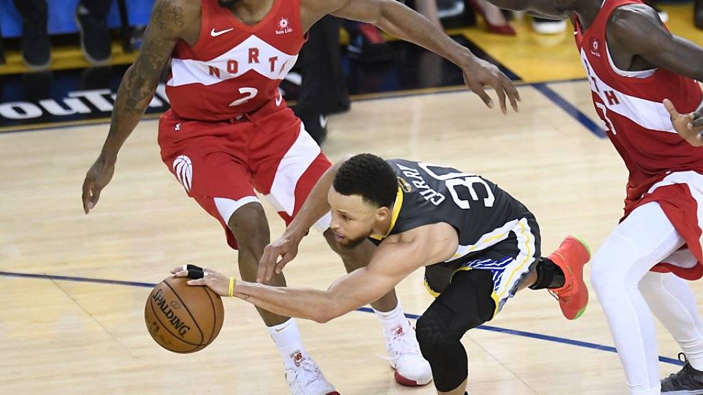 Stephen Curry gerät im entscheidenden Finalspiel gegen Toronto aus dem Tritt