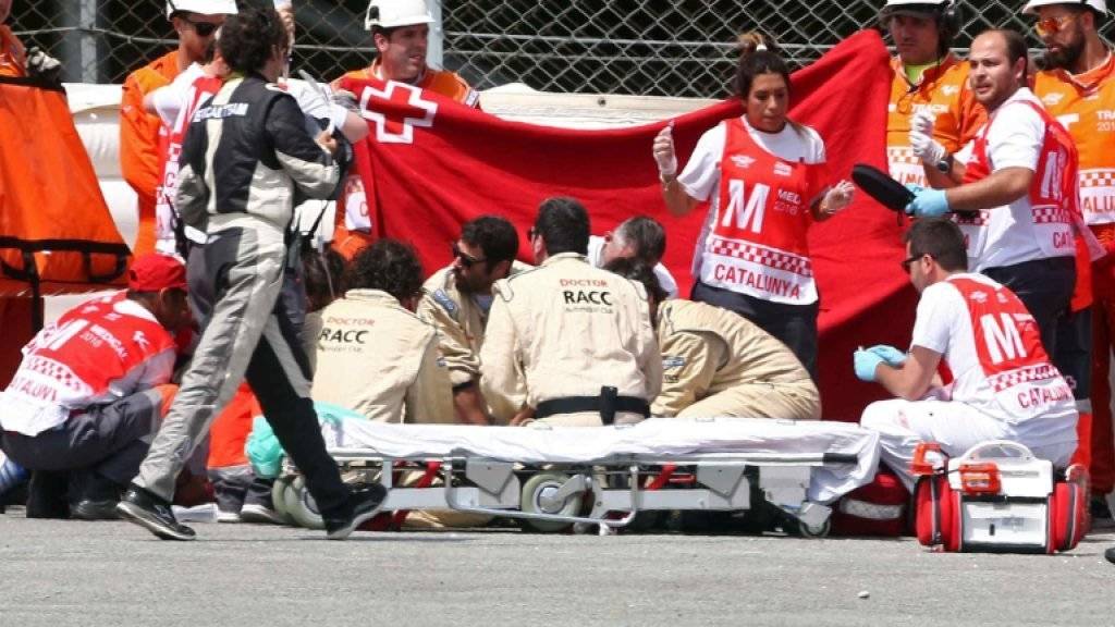Der spanische Moto2-Pilot Luis Salom stirbt nach einem schwerem Sturz beim Training in Montmelo