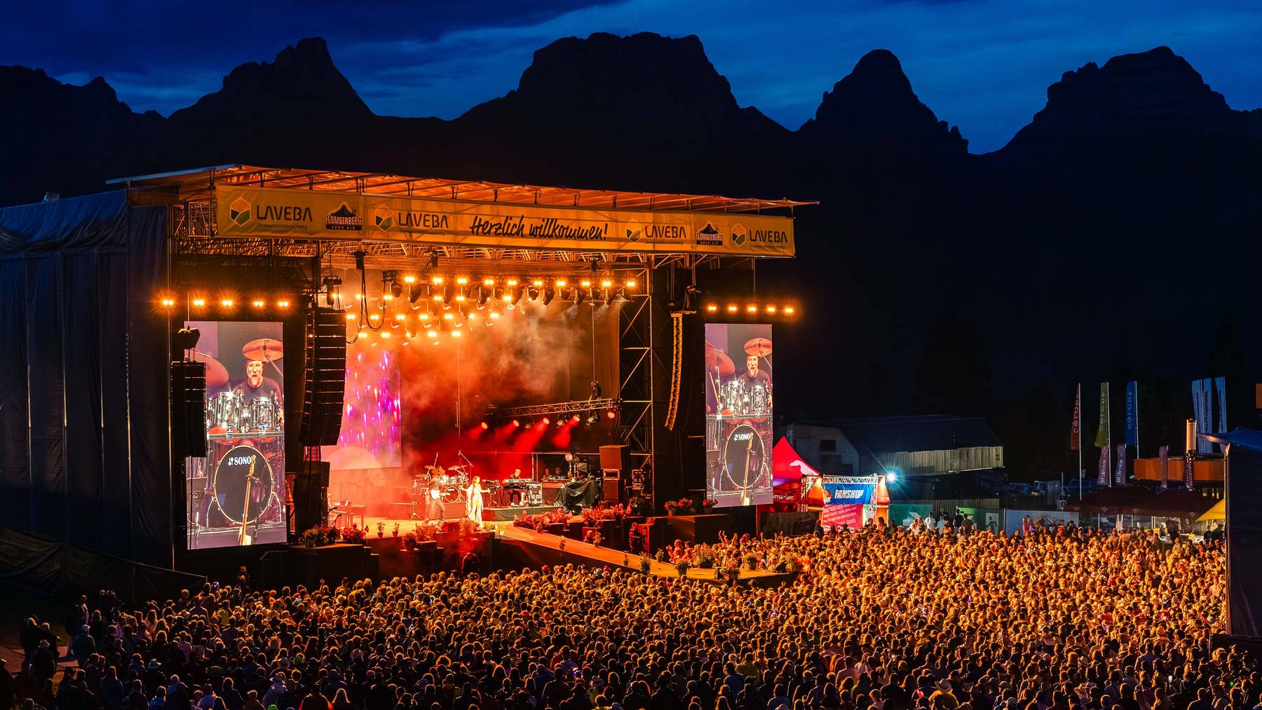 Flumserberg Open Air - Tanzen und Singen bis in die späten Abendstunden