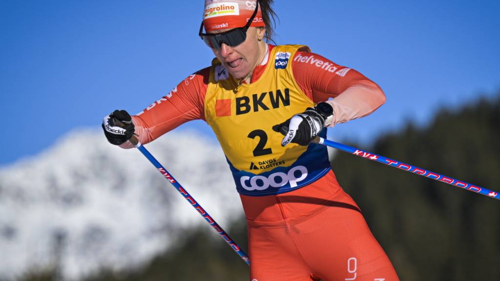 Nadine Fähndrich wird in Davos Dritte