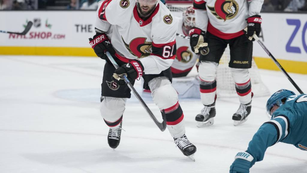 Der Neo-Genfer Derick Brassard im November 2022 im Dress der Ottawa Senators