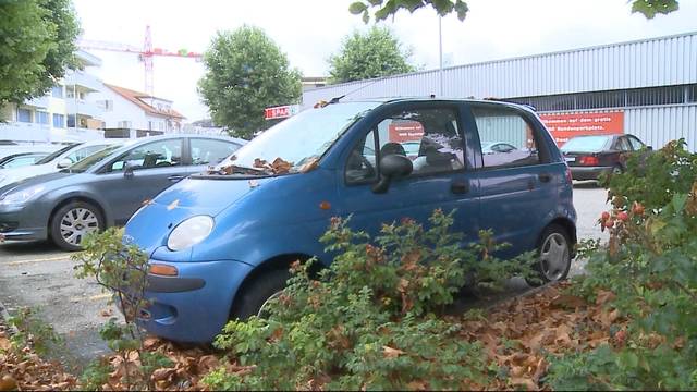 Seit einem Jahr illegal parkiert