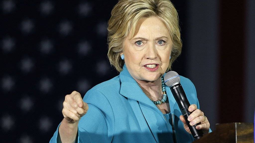 Hillary Clinton am Dienstag in Commerce, Kalifornien.