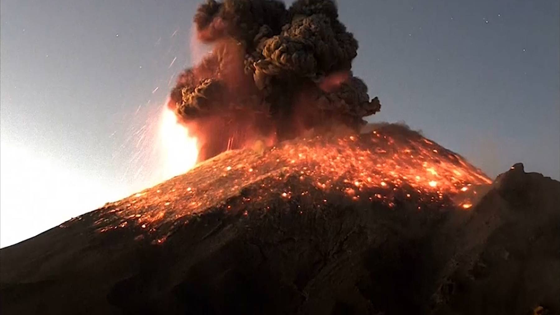 Spektakulärer Vulkanausbruch in Mexiko
