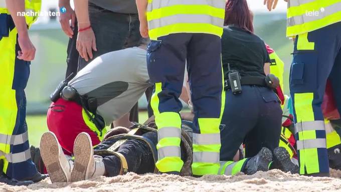 Schwinger Carlo Gwerder nach seiner Halswirbel-OP
