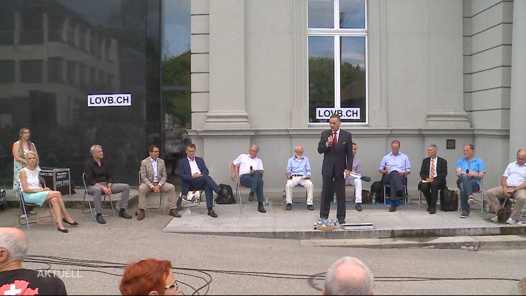 Erhitzte Gemüter am Corona-Podium in Aarau