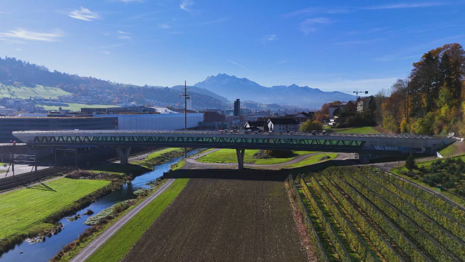 Solarprojekt in Buchrain: Strassenflächen sollen Strom liefern | Tele1