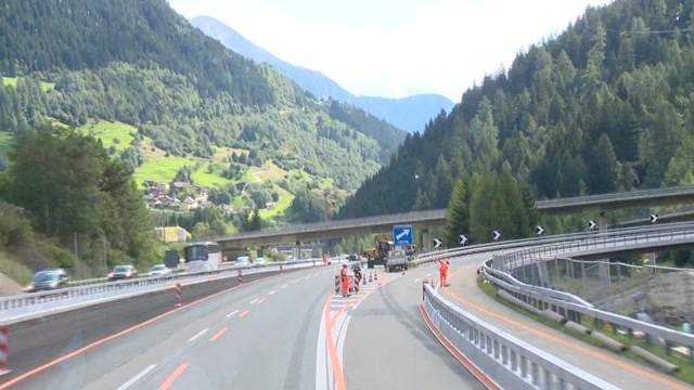 Gotthard nachts gesperrt