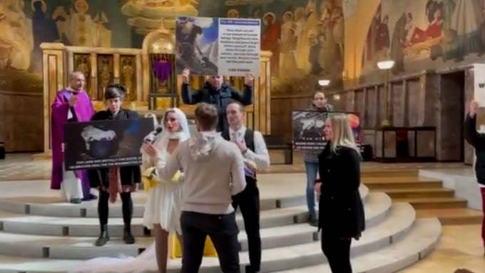 Nach Protest mit toten Tieren: Kirche St. Anton erstattet Strafanzeige