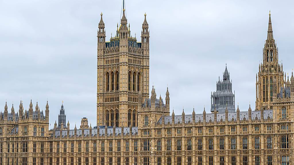 ARCHIV - Der Palace of Westminster an der Themse. Foto: Sina Schuldt/dpa