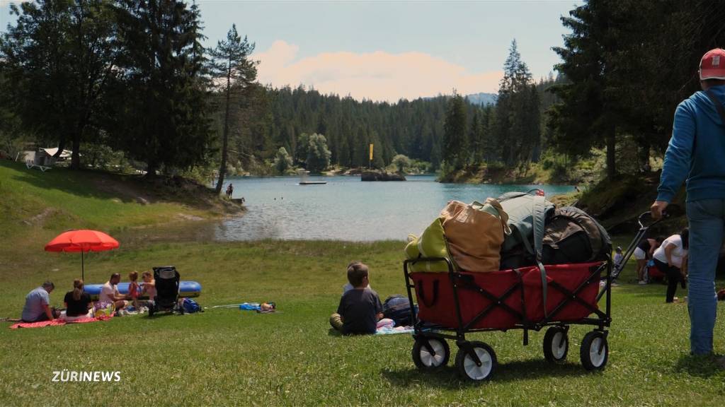 Bergseen kämpfen mit Horden von Touristen