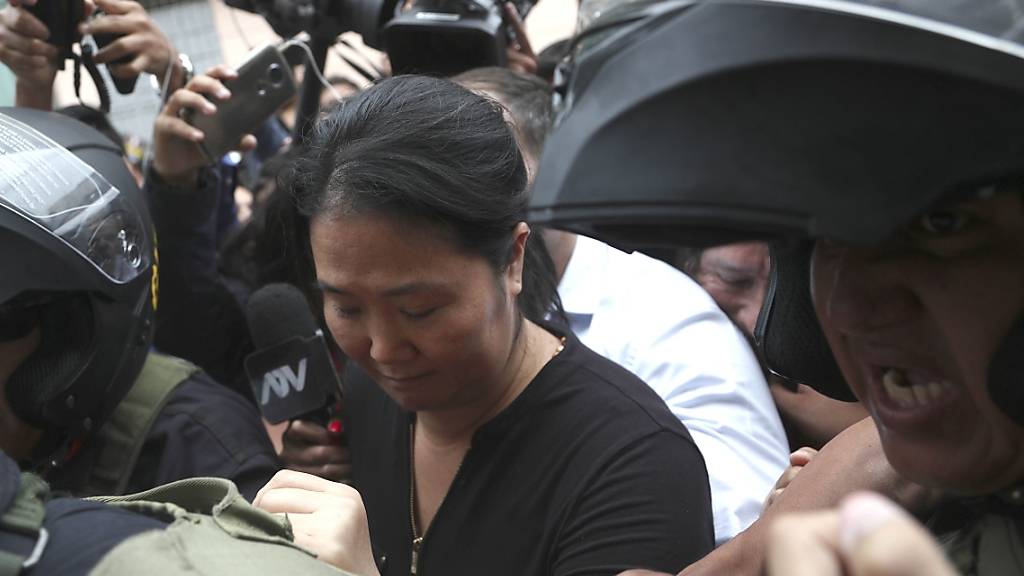 Die peruanische Oppositionsführerin Keiko Fujimori wird gegen Zahlung einer Kaution auf freien Fuss gesetzt. (Archivbild)
