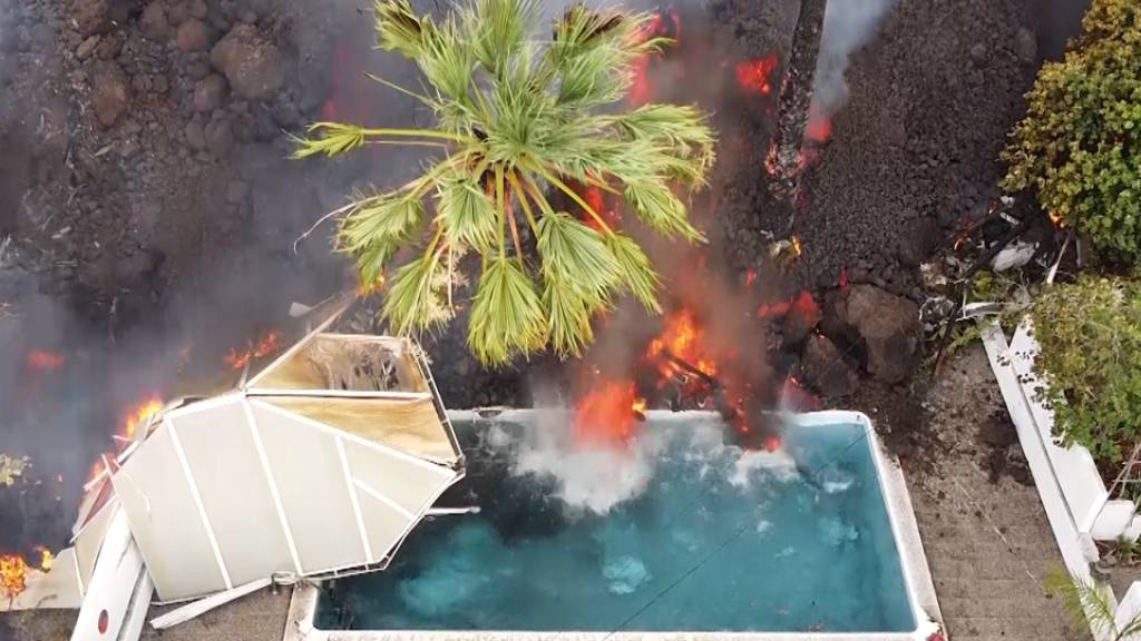 Grosse Schäden durch Vulkan auf Kanareninsel La Palma