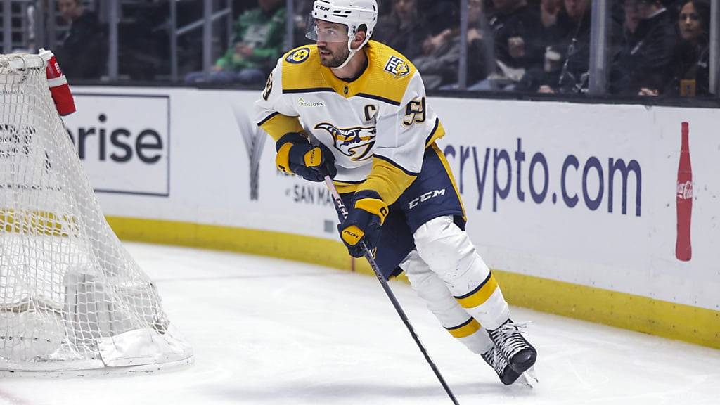 Roman Josi lanciert einen Angriff der Nashville Predators