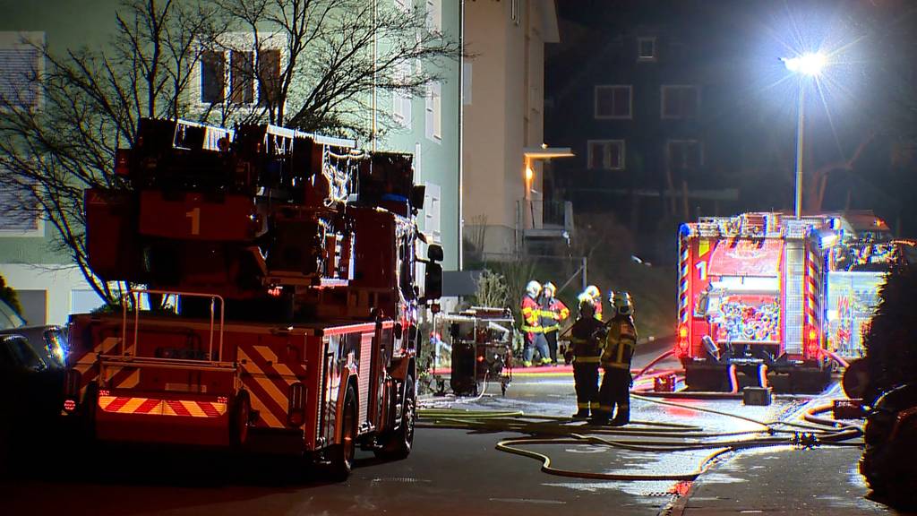 Kellerbrand in Mehrfamilienhaus fordert vier Verletzte 