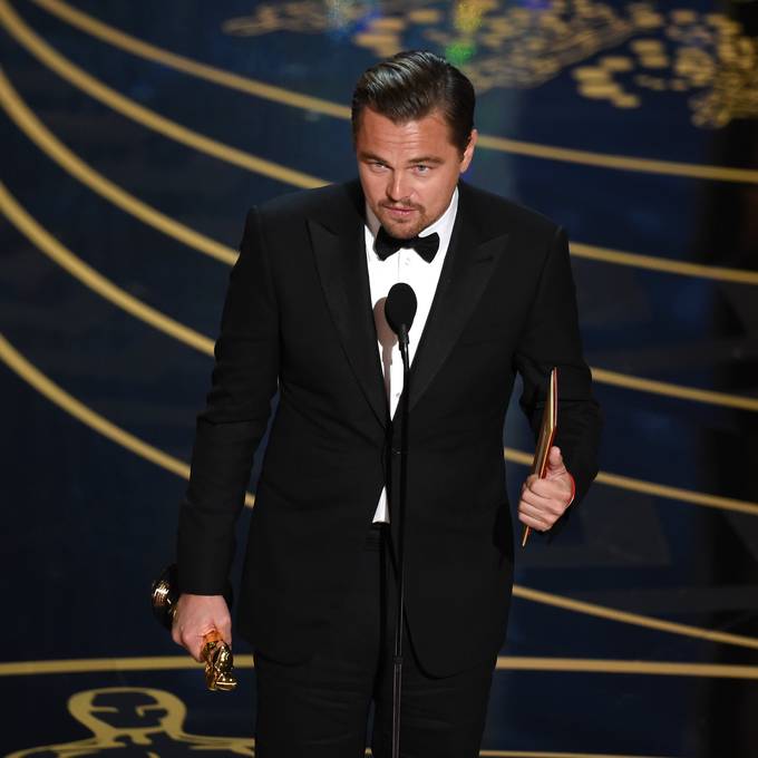 Leonardo DiCaprio erhält seinen ersten Oscar