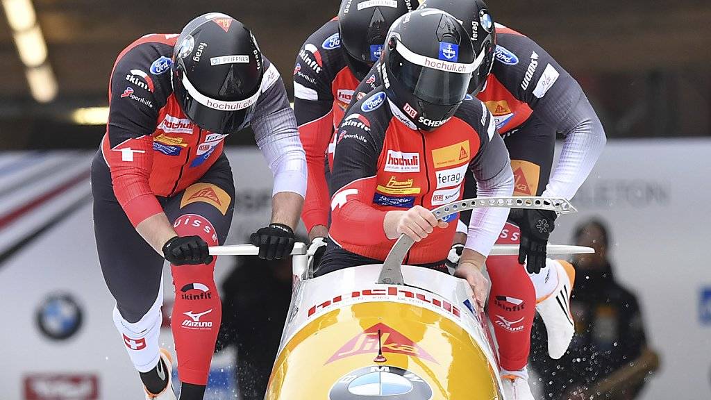 Rico Peter fuhr mit dem Viererbob beim letzten Weltcup-Rennen in Innsbruck aufs Podest