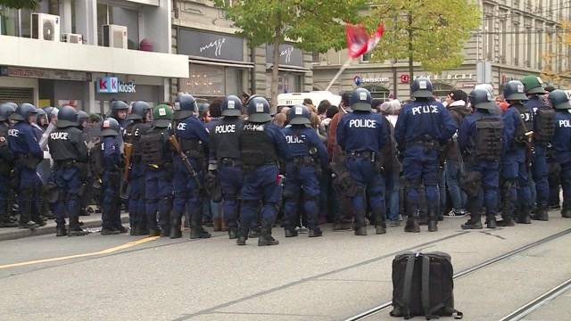 Riesen Polizeiaufgebot in Bern