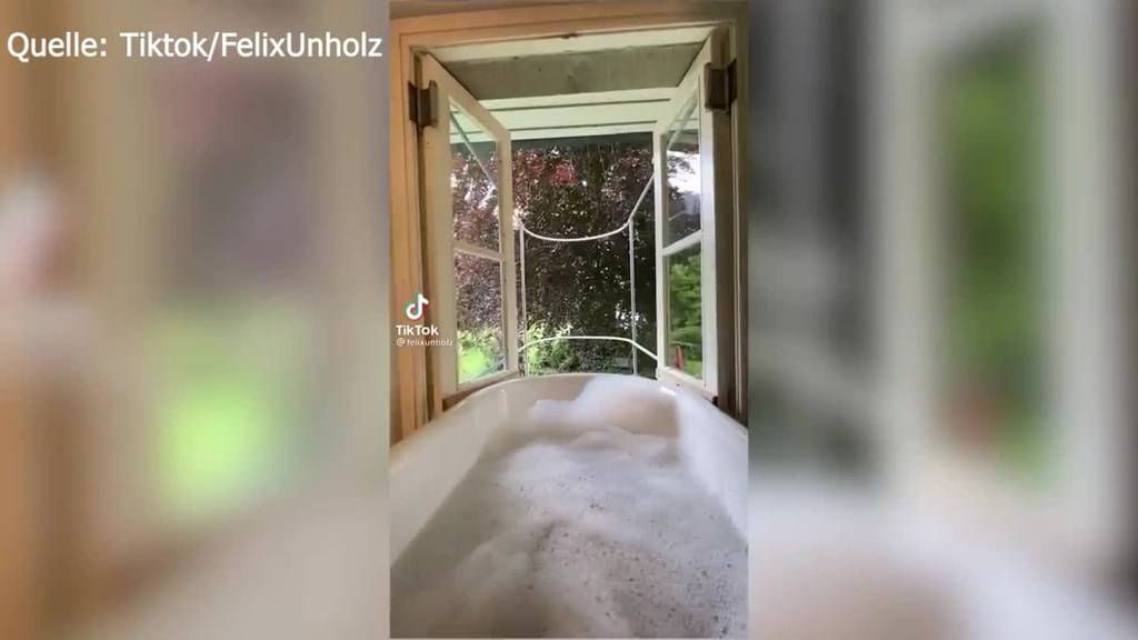 FM1-Wachmacher Felix Unholz wird während seinen Ferien zum TikTok-Star wegen einer Badewanne