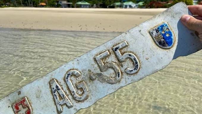 Von Baden nach Asien: Das Nummernschild «AG 55» macht Ferien in Thailand