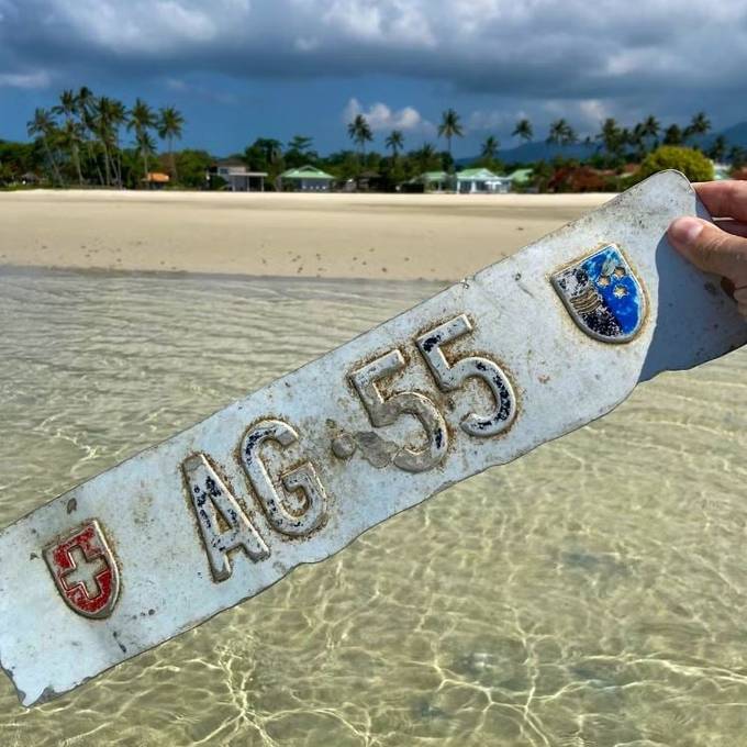 Von Baden nach Asien: Das Nummernschild «AG 55» macht Ferien in Thailand