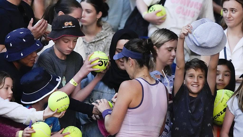 Autogramme von Belinda Bencic sind in Melbourne bereits wieder begehrt