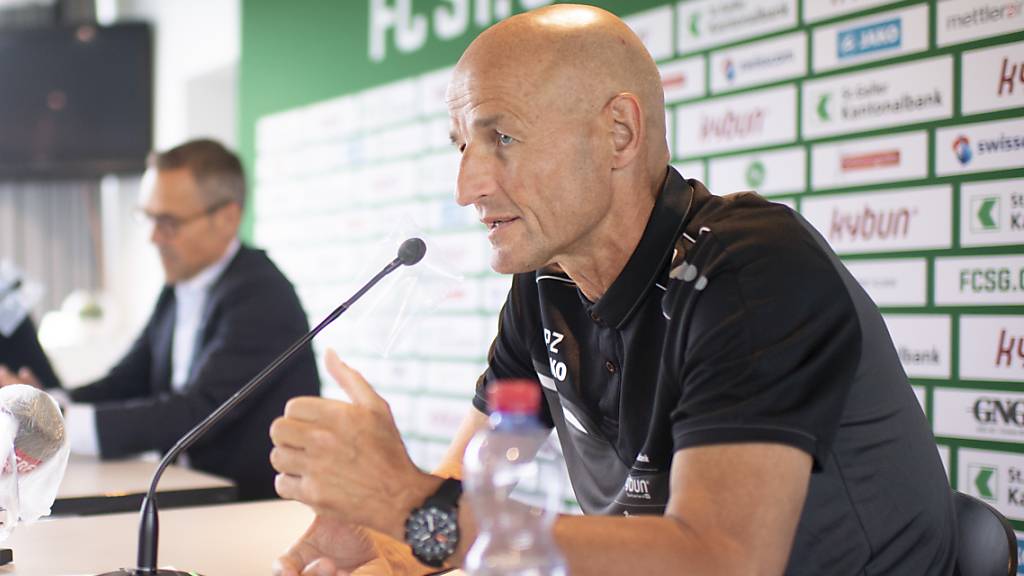 Peter Zeidler wird mit dem FC St.Gallen gegen Thun gefordert sein.