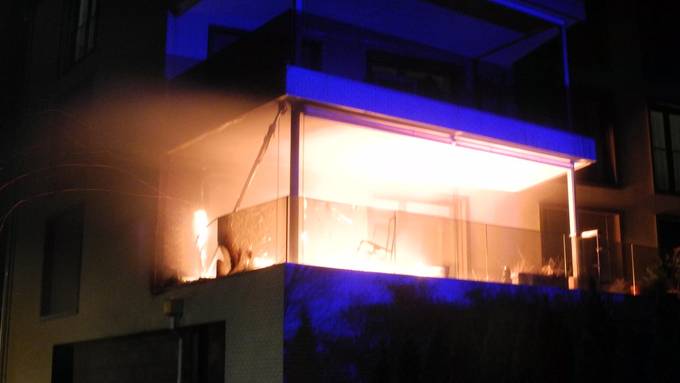 Lediglich Sachschaden bei Brand auf Balkon