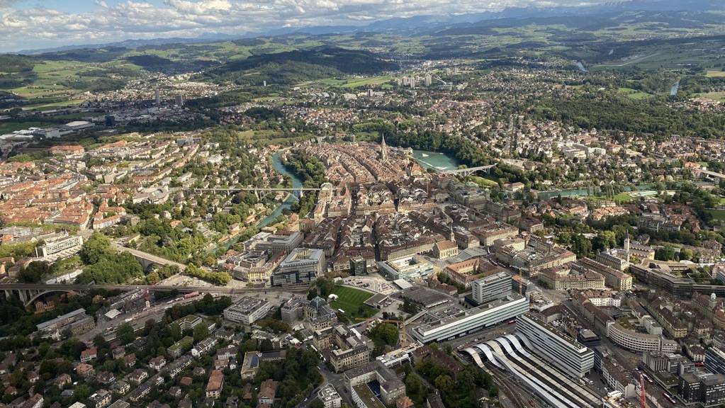 Stadt Bern aus der Luft