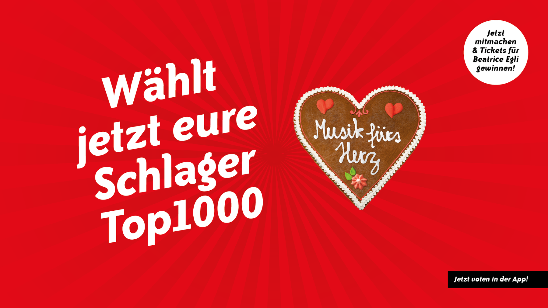 Wählt jetzt eure Schlager Top 1000 bei Radio Melody.