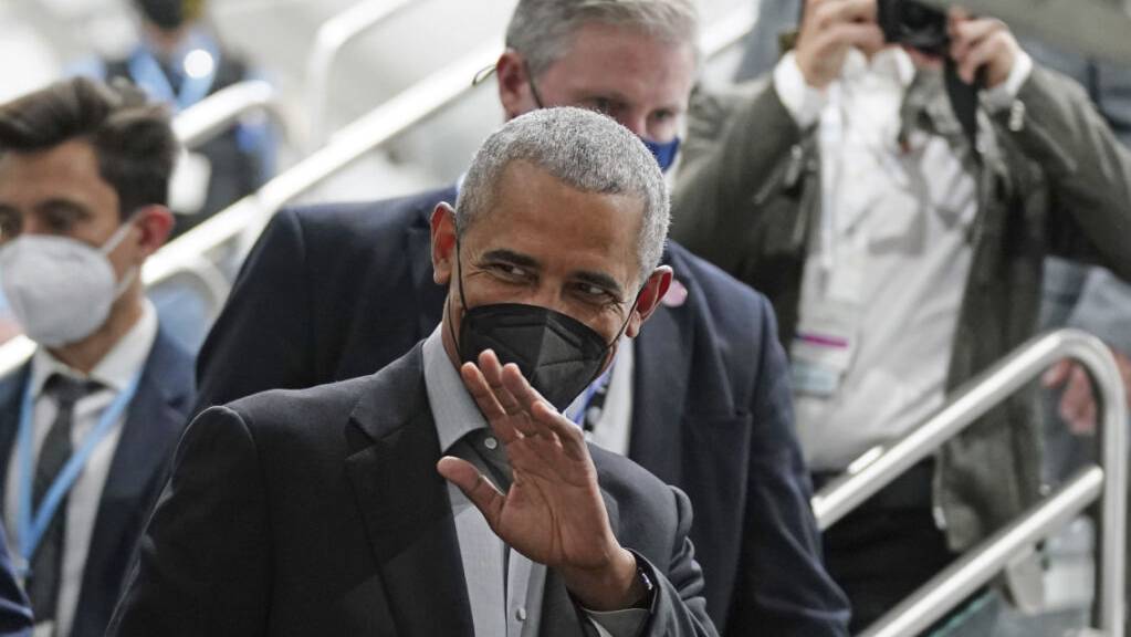 «Wir haben nicht genug getan», sagt Ex-US-Präsident Barack Obama beim Klimagipfel in Glasgow. Foto: Jane Barlow/PA/dpa