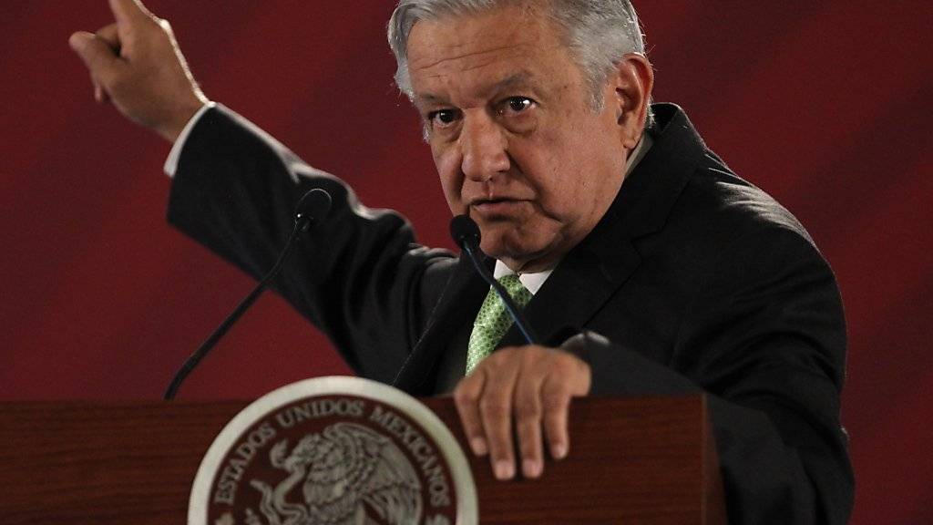 «Man weiss gar nicht, wo dieses Geld landet»: Mexikos Präsident Andres Manuel Lopez Obrador. (Archivbild)